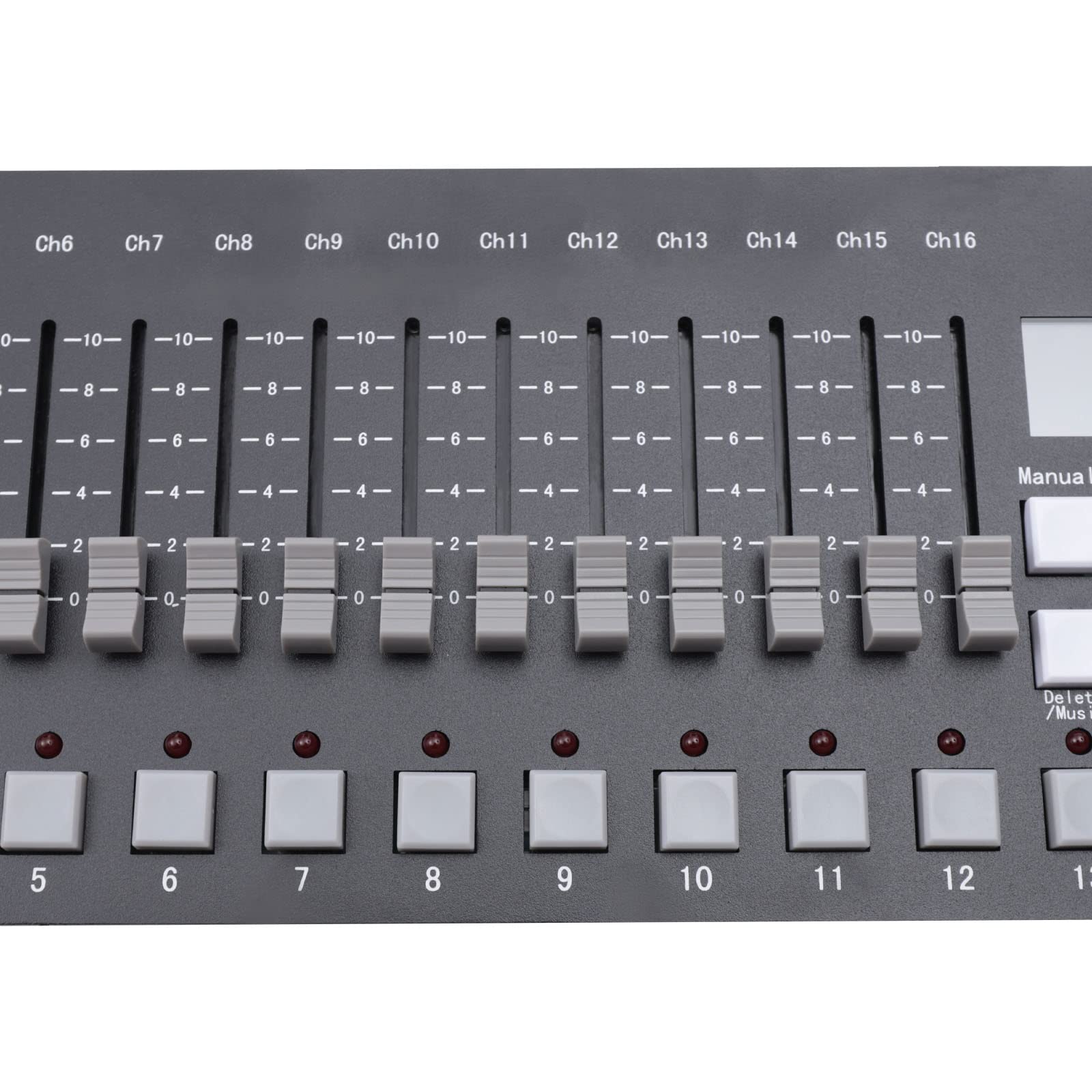 DMX-Controller,Lichtmischpult,DMX-Konsole, Premium DMX-Bühnenbeleuchtungssteuerungsprogramm,Einfache Lichtkonsole für Bühnen- und DJ-Beleuchtung,Einfach zu bedienen (256CH)