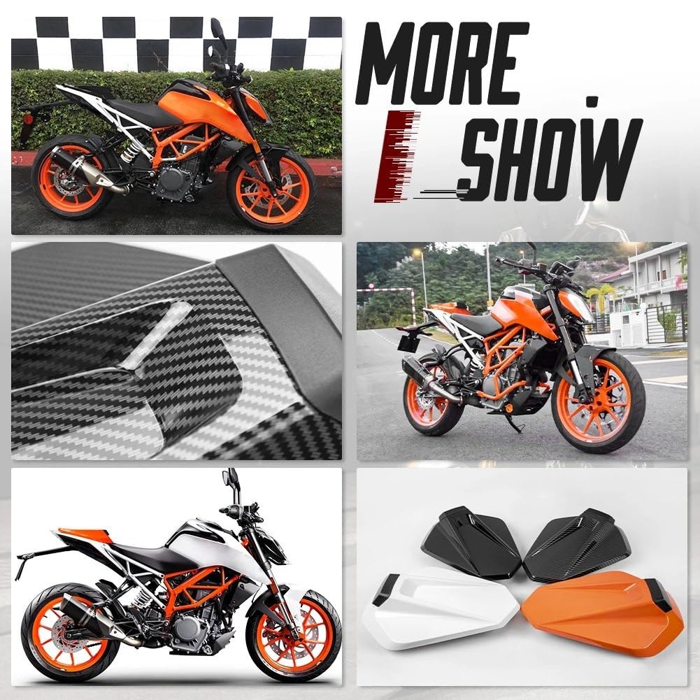 Per 125 250 390 2017-2023 Sedile Copertura Cowl poste | Carenatura del cappuccio della copertura del sedile singolo del passeggero posteriore del passeggero della motocicletta