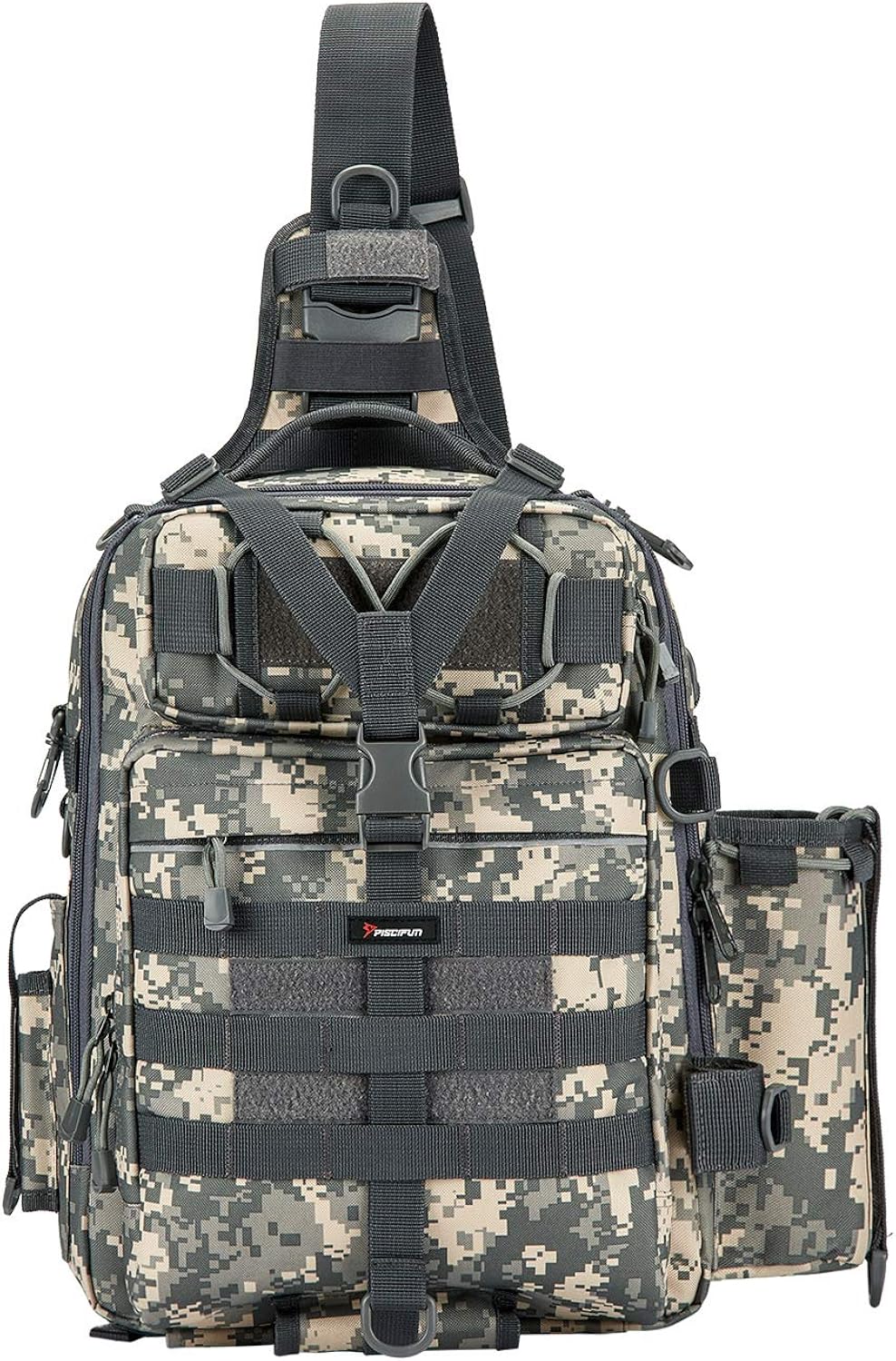 Piscifun Fishing Tackle Storage Bag Outdoor Shoulder Backpack Cross Body Sling Bag : Sports & Outdoors