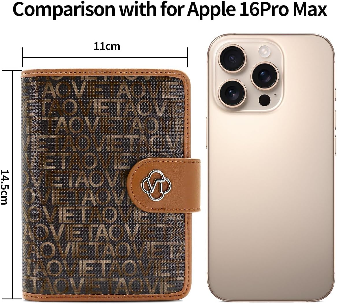 Passport Holder Wallet Bag with AirTag Holder, Card Slots and Passport Solt Ticket Cash Solt, Photo Solt Sim Card Pen Slot.Brown - Image 6