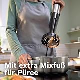 Bosch, Hand Blender, ErgoMaster 6 Series, 1000 Watt Air-Cooled Motor, Extra Wide Speed Variator, QuattroBlade System Pro Mixing System, Accessories Included, MSM6M673 - 4