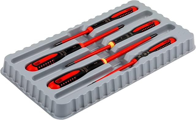 BE-9881SL Ergo Slim VDE Insulated Screwdriver Set, 5 Piece