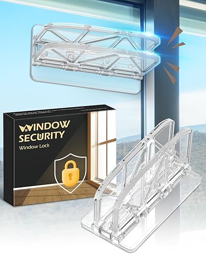 Cerraduras de puerta corrediza para ventana, paquete de 2 cerraduras de puerta corrediza de vidrio para seguridad infantil, cerraduras de seguridad