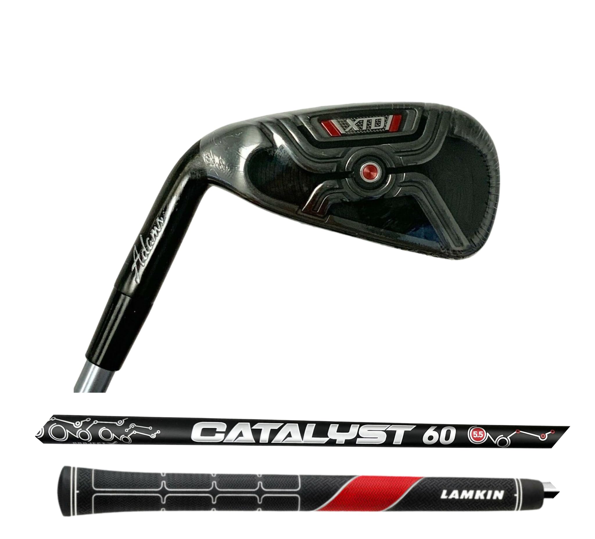 Left Handed Adams XTD Black #7-PW Iron Set, Project X Catalyst Black Shaft