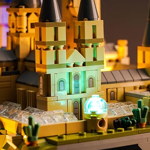 Miniatura 5 de VONADO Kit de luces LED para Lego Harry Potter Hogwarts Castle and Grounds 76419, versión musical, juego de iluminación creativa, accesorios