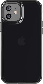 tech21 Evo Tint Phone Case for Apple iPhone 12 and 12 Pro 5G with 12 ft. Drop Protection, Carbon