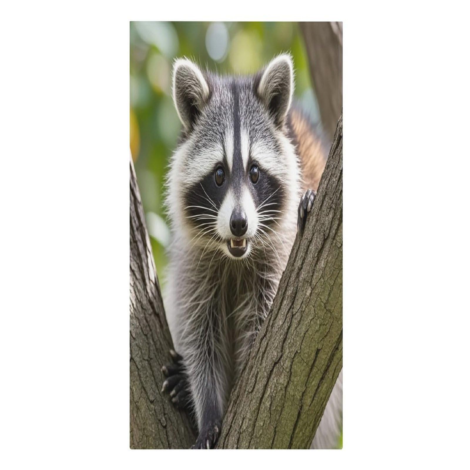 FekiLoot Raccoon Beach Towel Sand Free Quick Dry Travel Towels Extra Large Big Pool Swim Towels Soft Absorbent Beach Blanket for Vacation Essentials Adult Gift 30" X 61"