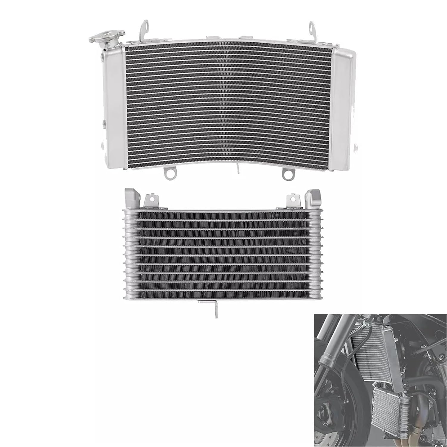 Water & Oil Cooler Radiators Compatible with Suzuki Hayabusa GSX1300R 2022 2023 2024 Motorcycle