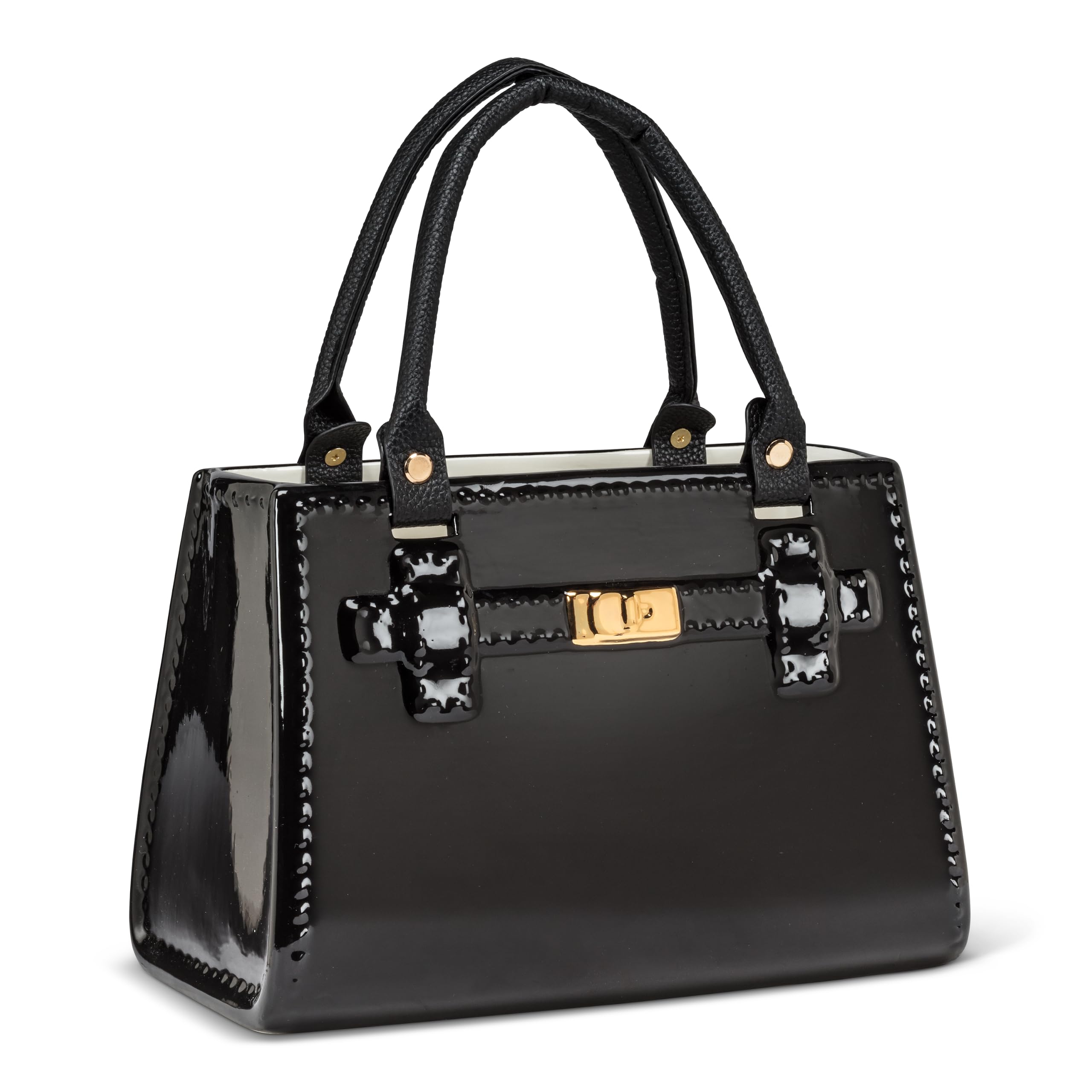 Abbott Collection Home Black Abbott Collection Handbag Vase