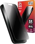 ZAGG Glass Elite Privacy Screen Protector for iPhone 16 Pro - 2-Way Privacy Filter, Ultra-Strong Tempered Glass, 5X Stronger, InvisibleShield, Smudge-Free, Easy Install, Recycled Content