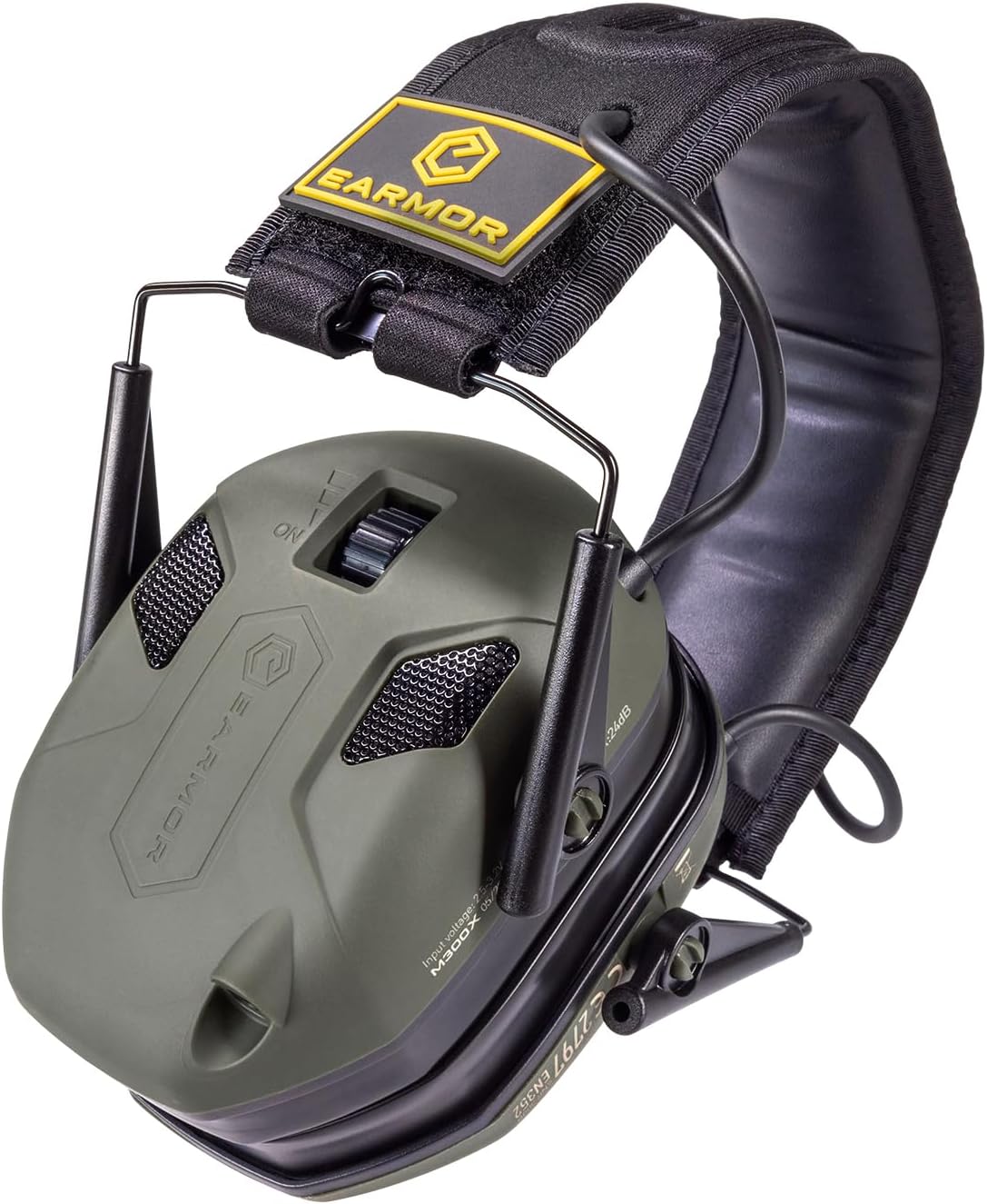 M300X Ear Protection For Gun Range, Hearing Protection Headphone, 4 Mic Enhanced Hearing Protection Earmuffs
