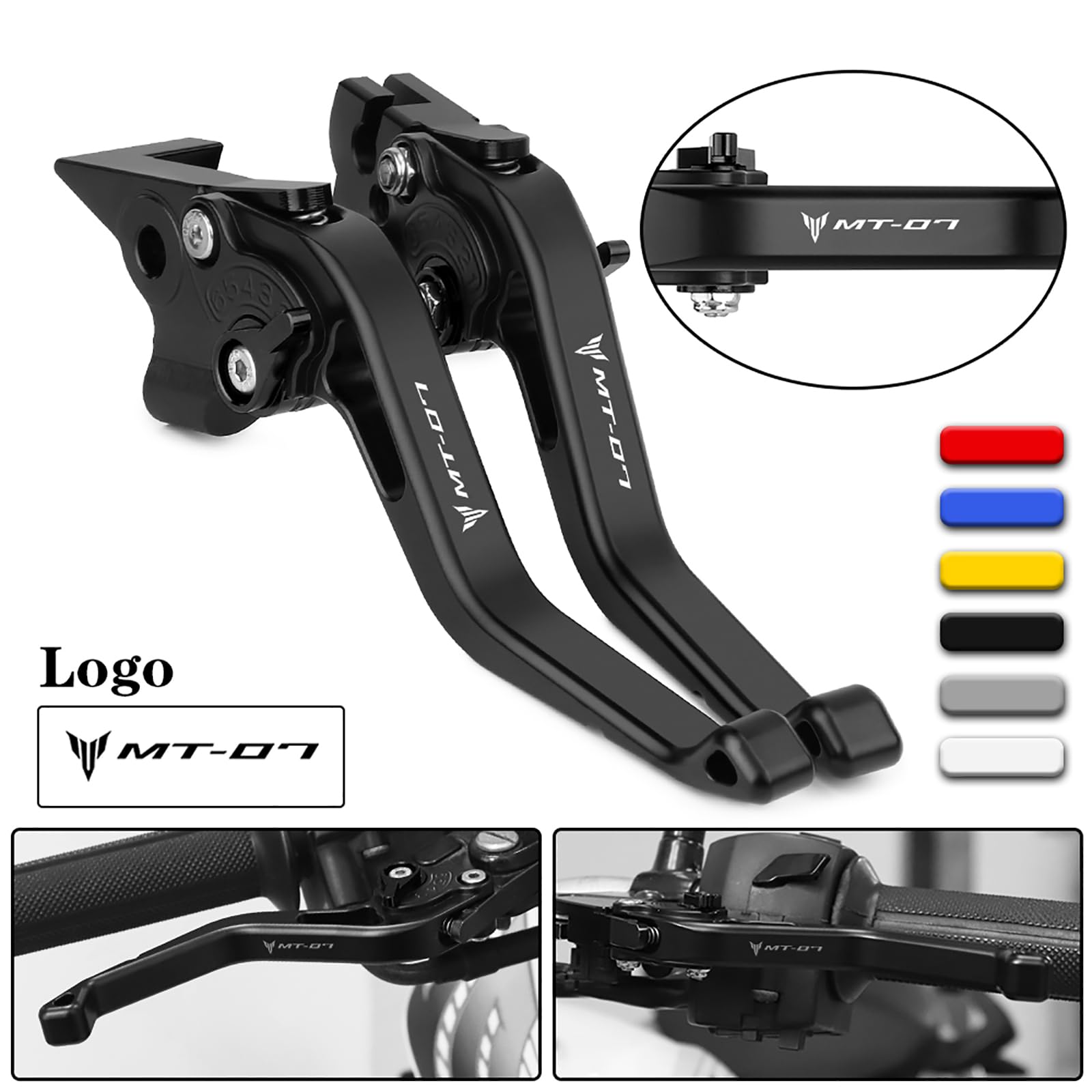 Moto Leve Freno e Frizione Corto in alluminio Regolabile per Ya&ma&ha MT-07 MT07 MT 07 2025 2026 Modificata