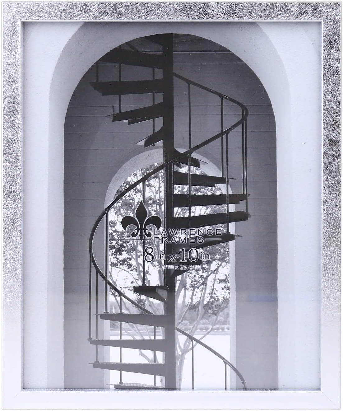 Lawrence Frames Chloe Burnished Silver Composite-Wood 8x10 Frame - 8x10