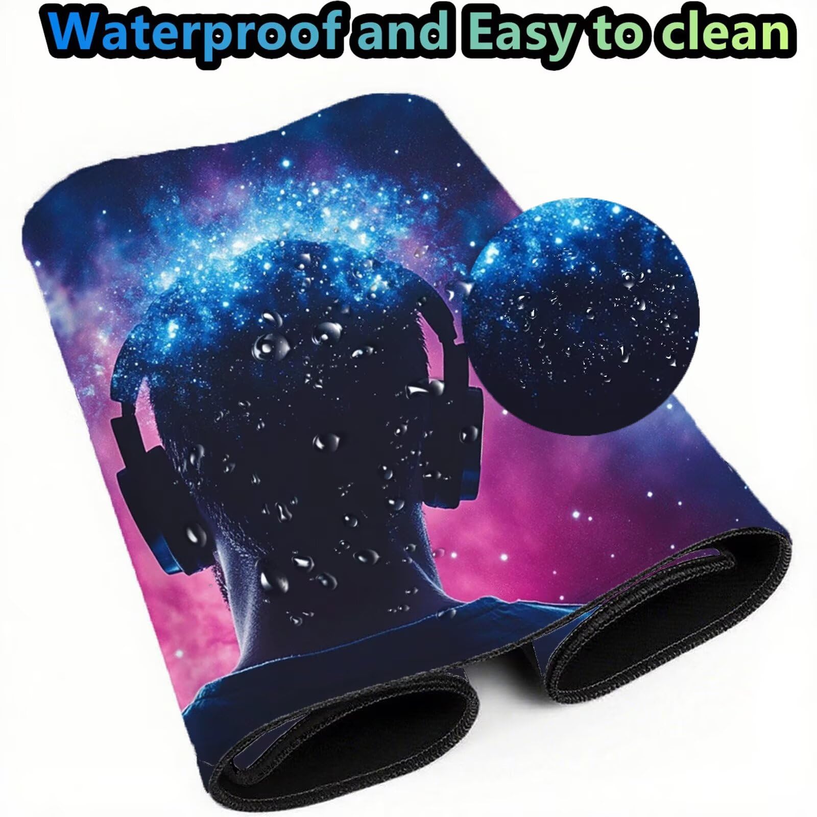 Galaktyka podkładka pod mysz 1200 x 600 mm męska podkładka pod mysz duża japońska podkładka pod mysz antypoślizgowa gumowa podstawa powierzchnia ze szwami na krawędziach mata biurowa do komputera