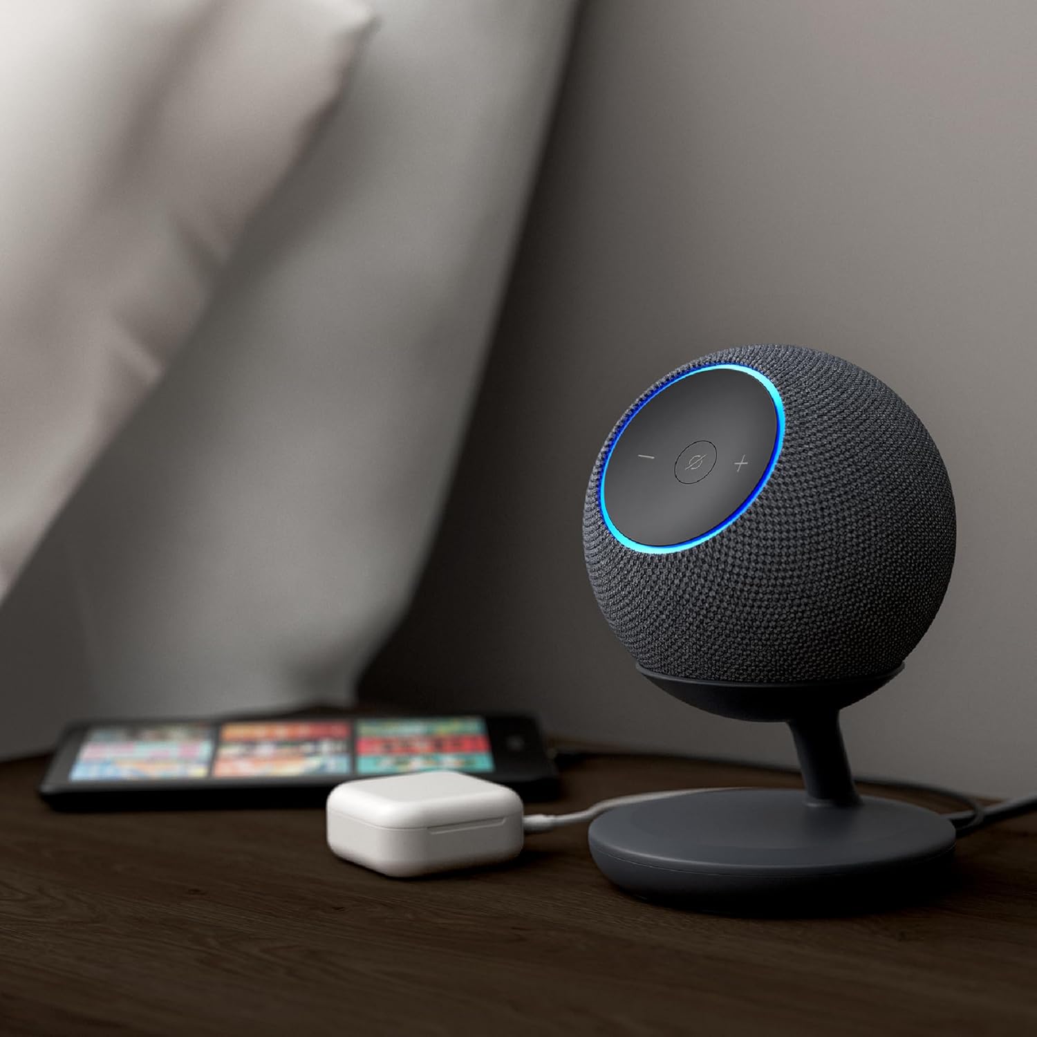 All-New, Made for Amazon Stand with USB-C charging ports for Echo Dot Max