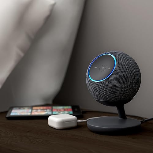 Miniatura 5 de Soporte con puertos de carga USB-C para Echo Dot Max, completamente nuevo, Made for Yaxa
