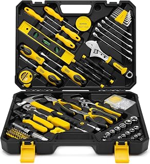 Enventor 231PCS Home Tool Kit, Basic Repair General Household Hand Tool Set | Home Tool Kit with Driver Socket, Ratchet Wrench, Spanner Set, Screwdriver Set, Various Types of Pliers and Basic Repair Tool