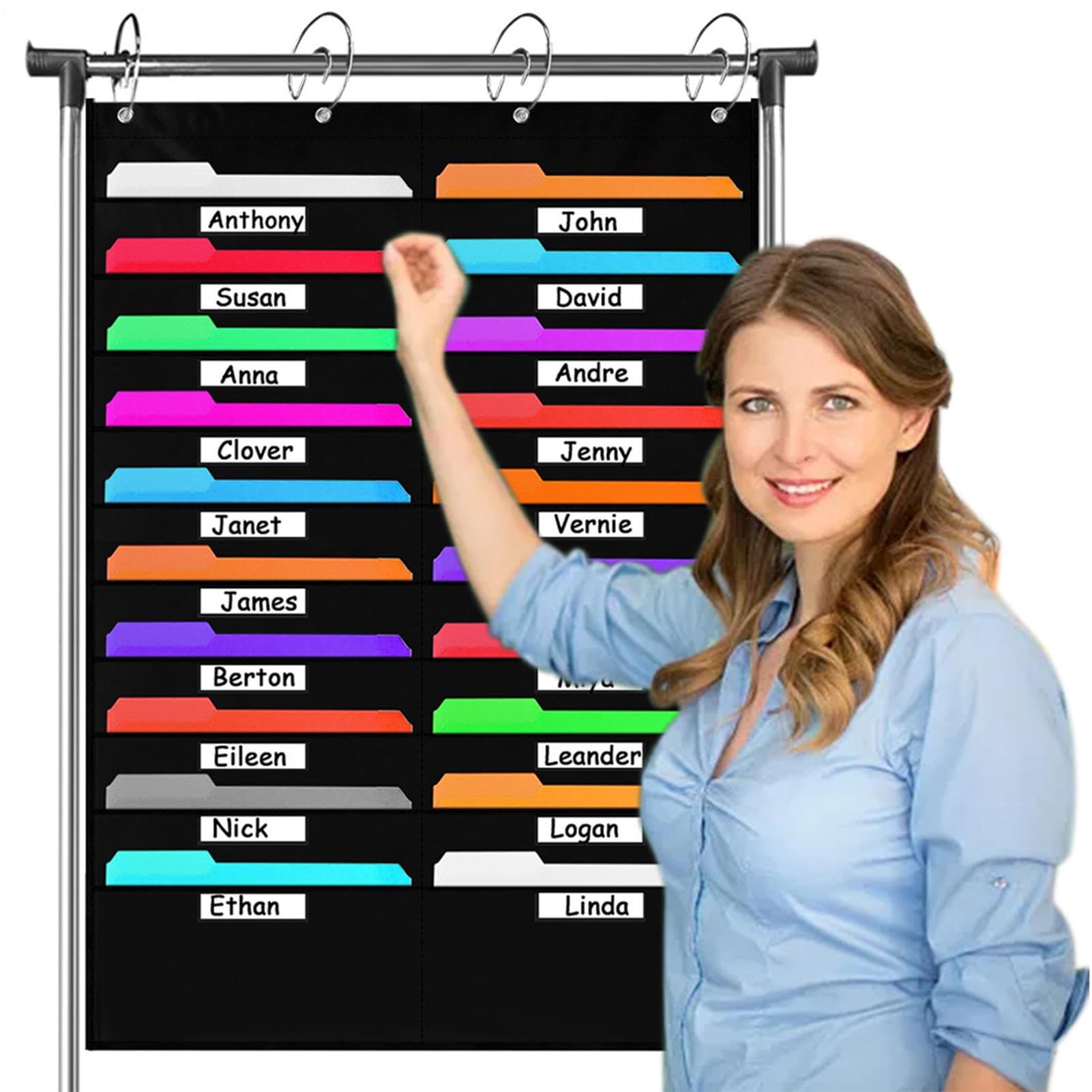 Naścienny organizer na dokumenty, wiszący uchwyt na dokumenty, wiszący organizer na dokumenty, do biznesu, domu, podróży, biura, na uczelnię, klasę, miejsce pracy