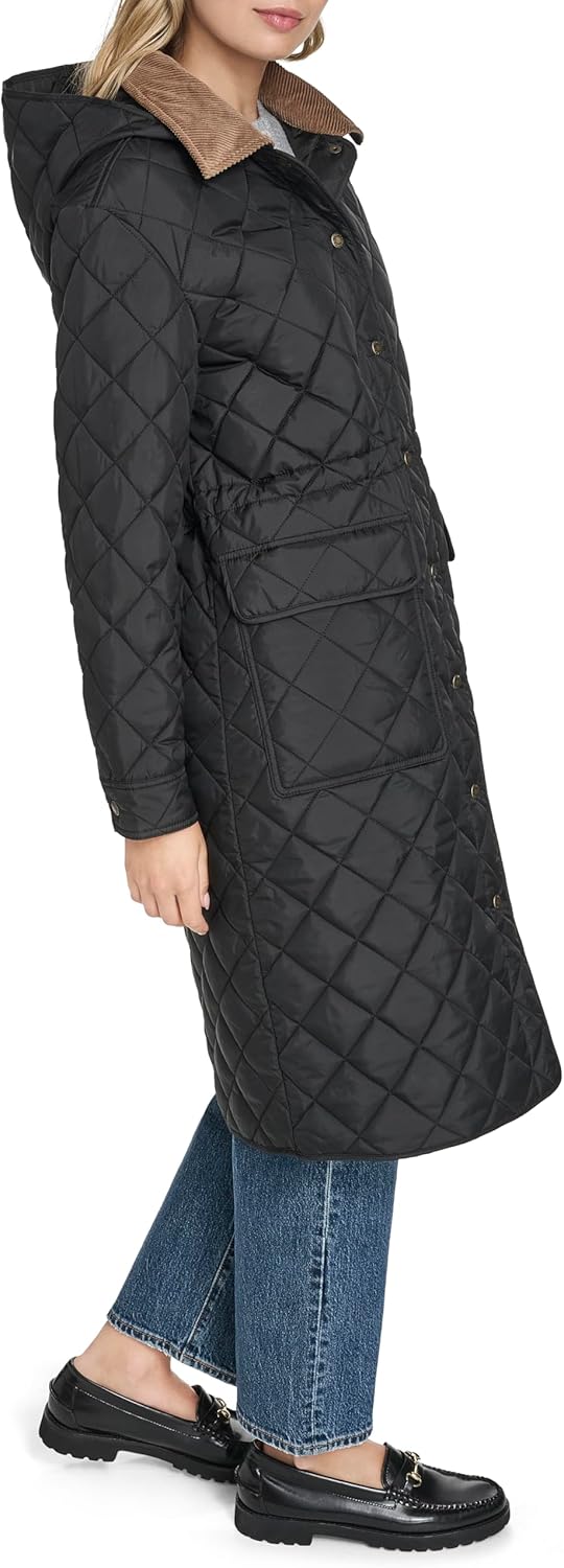 Levi's Women's Diamond Quilted Cinch Waist Coat
