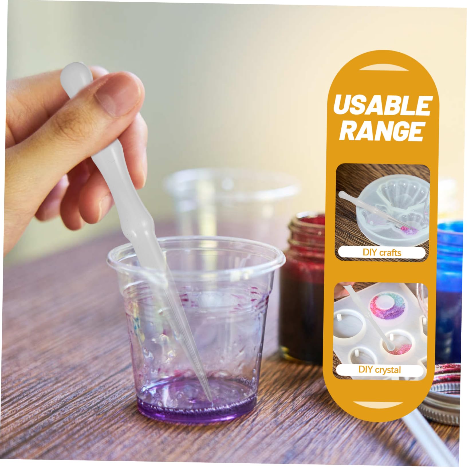 Tofficu 4 Ensembles Ensemble de Tasses à mesurer en Silicone - Kit Fabrication résine - Moule Fait Main kit de Sol époxy Pots à épices avec étiquettes kit de Bijoux en résine Gel de silice