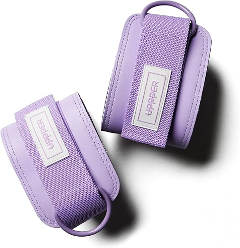 UPPPER Correas de tobillo para máquinas de cable (par) Doble anillo en D, ajustable, acolchado para mayor comodidad Ideal para patadas,