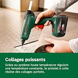 Bosch Pistolet à colle sans-fil AdvancedGlue 18V (sans batterie ; système 18V ; 4 bâtonnets de colle ; durée de chauffe : 90 s ; deux températures au choix : 130-200 °C; bricolage et réparations) - 5