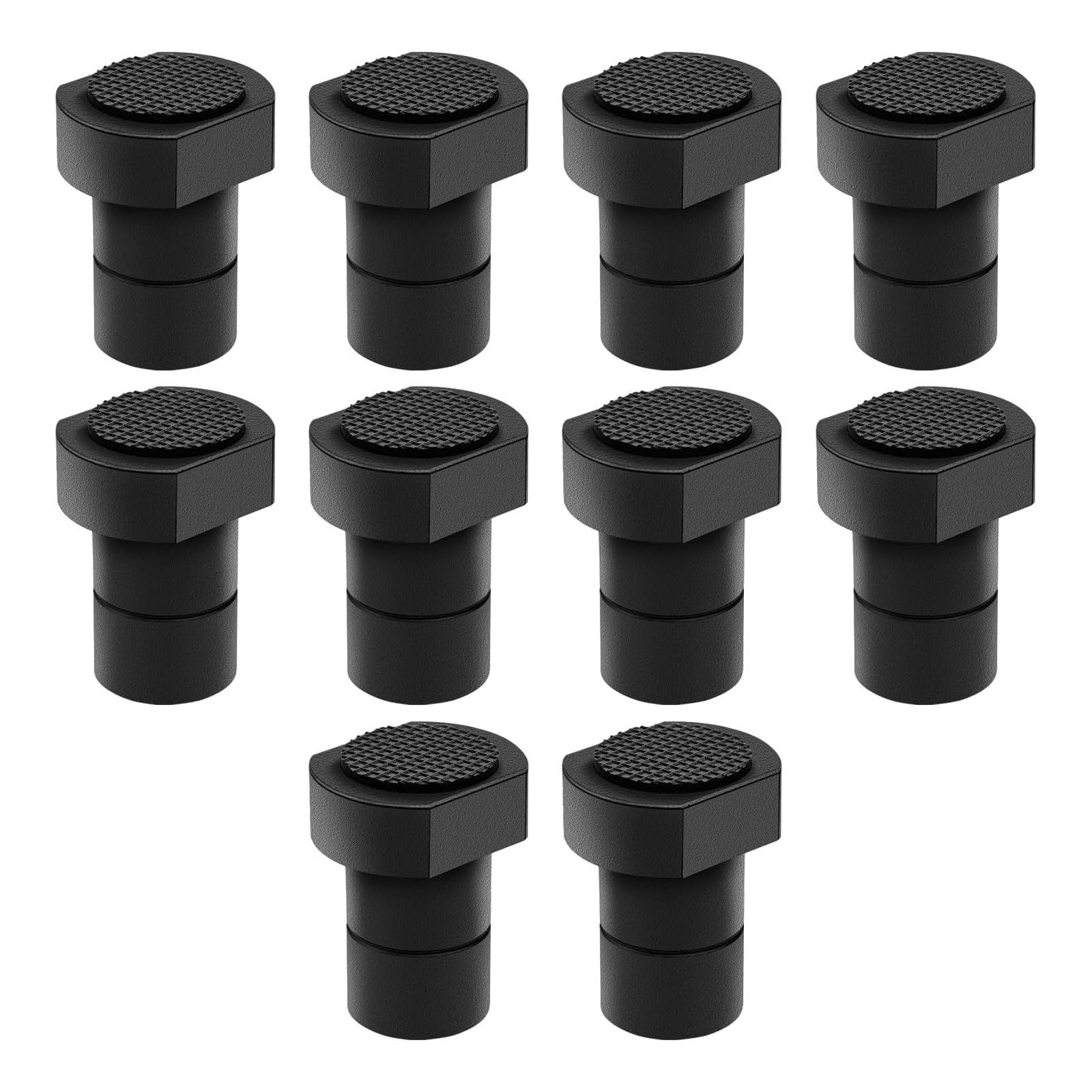Pffiocix Black 10Pcs Woodworking Clamps Limit Stop Bench Dog Clamp Workbench Peg Brake Stop Woodworking Table Clamp Bench Dog