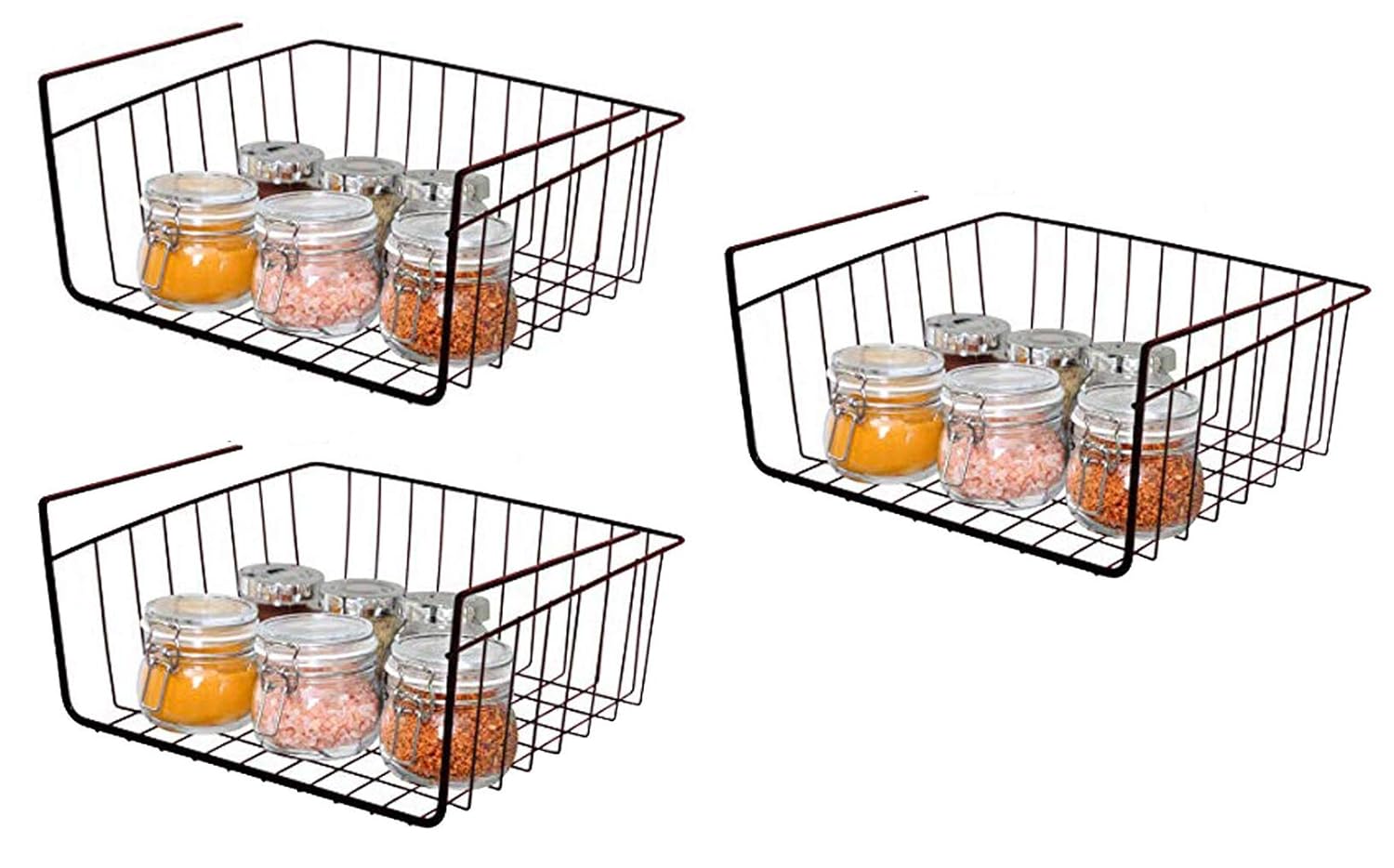 Go Hooked 12 Inch Undershelf Storage Basket Under Storage