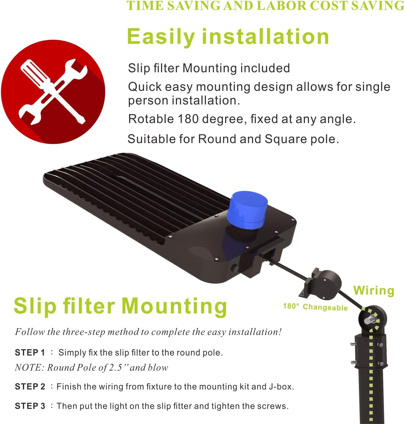 Tесh Dеаlѕ 🔥 LED Parking Lot Light 200W, Commercial Street LED shoebox Light Dusk to Dawn, 5000K Led Street Light Waterproof Parking Area Lights Adjustable Slip Fitter [600W HID/HPS Replacement]