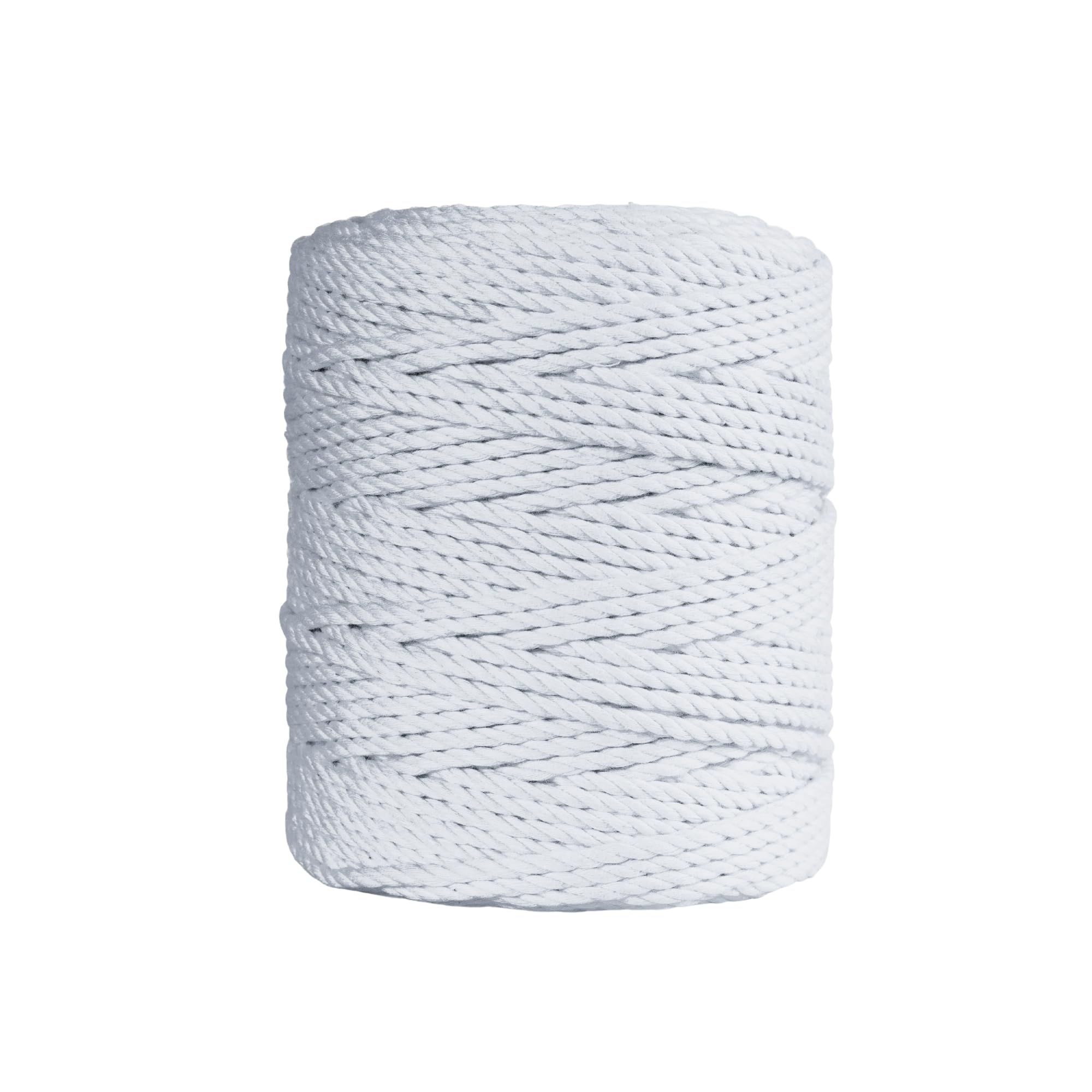 Bobbiny | 3 Ply Twisted Macrame Cotton Cord Dori (Roll Packaging) Thread for Macrame DIY and Other Projects | Light Purple | 4mm,100 Meter