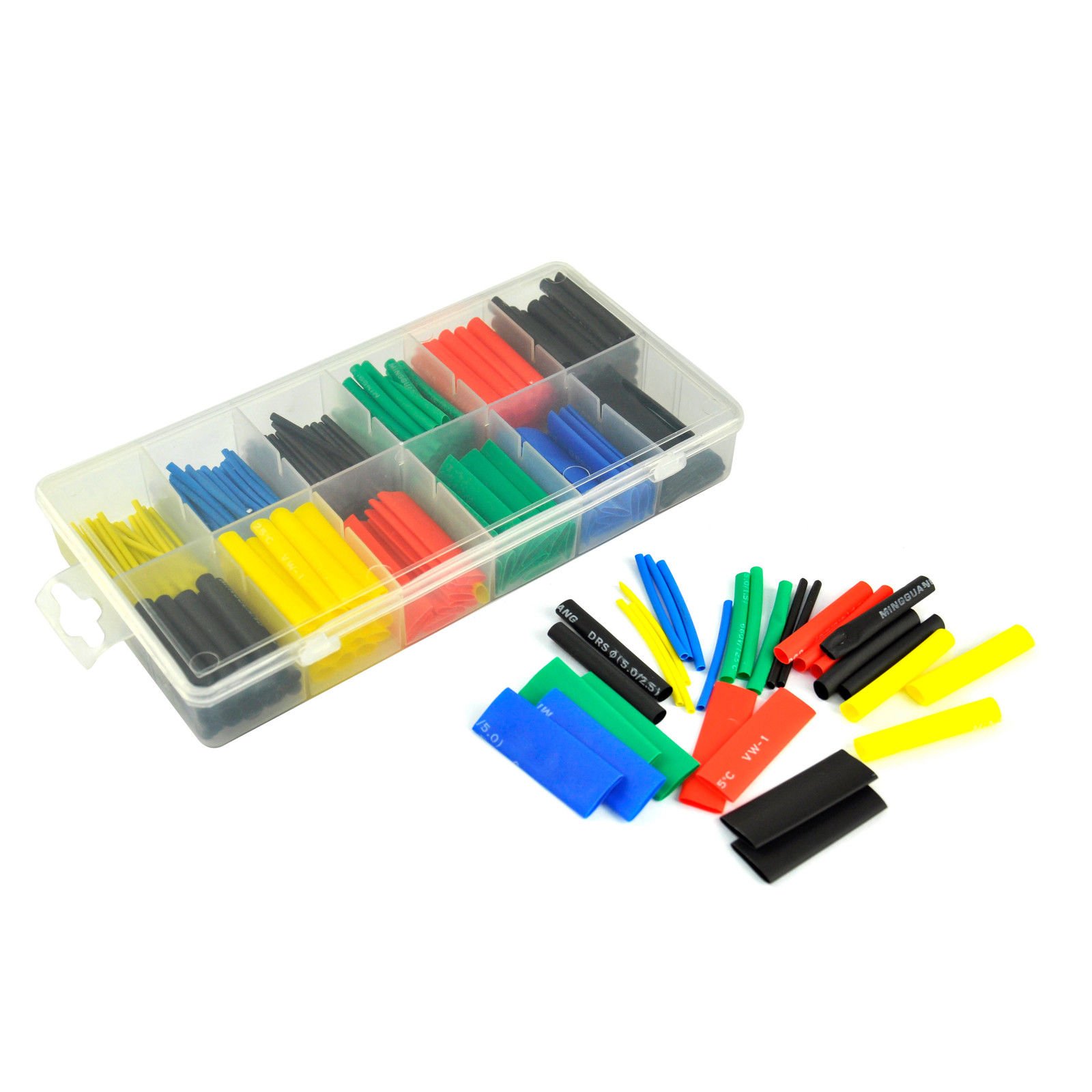 280 Pcs Heat Shrink Car Electrical Wire Cable Tubing Tube Sleeving Wrap With Box