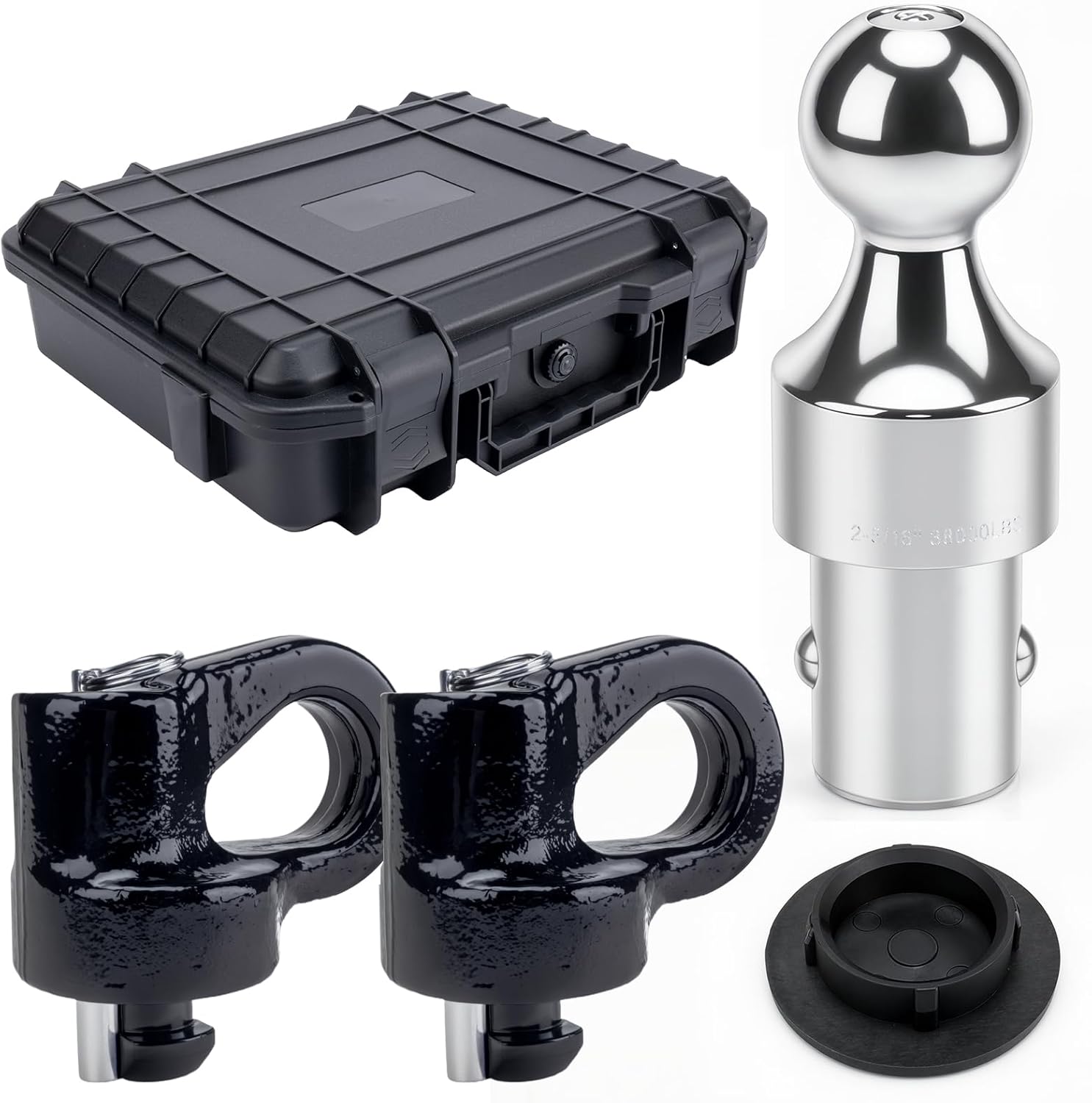 60692 Puck System Gooseneck Hitch Kit with 2-5/16 in Hitch Ball Compatible with 2013-2025 F250 F350 F450, 2016-2025 GMC 2500HD 3500HD, Titan XD, with Durable Storage Case