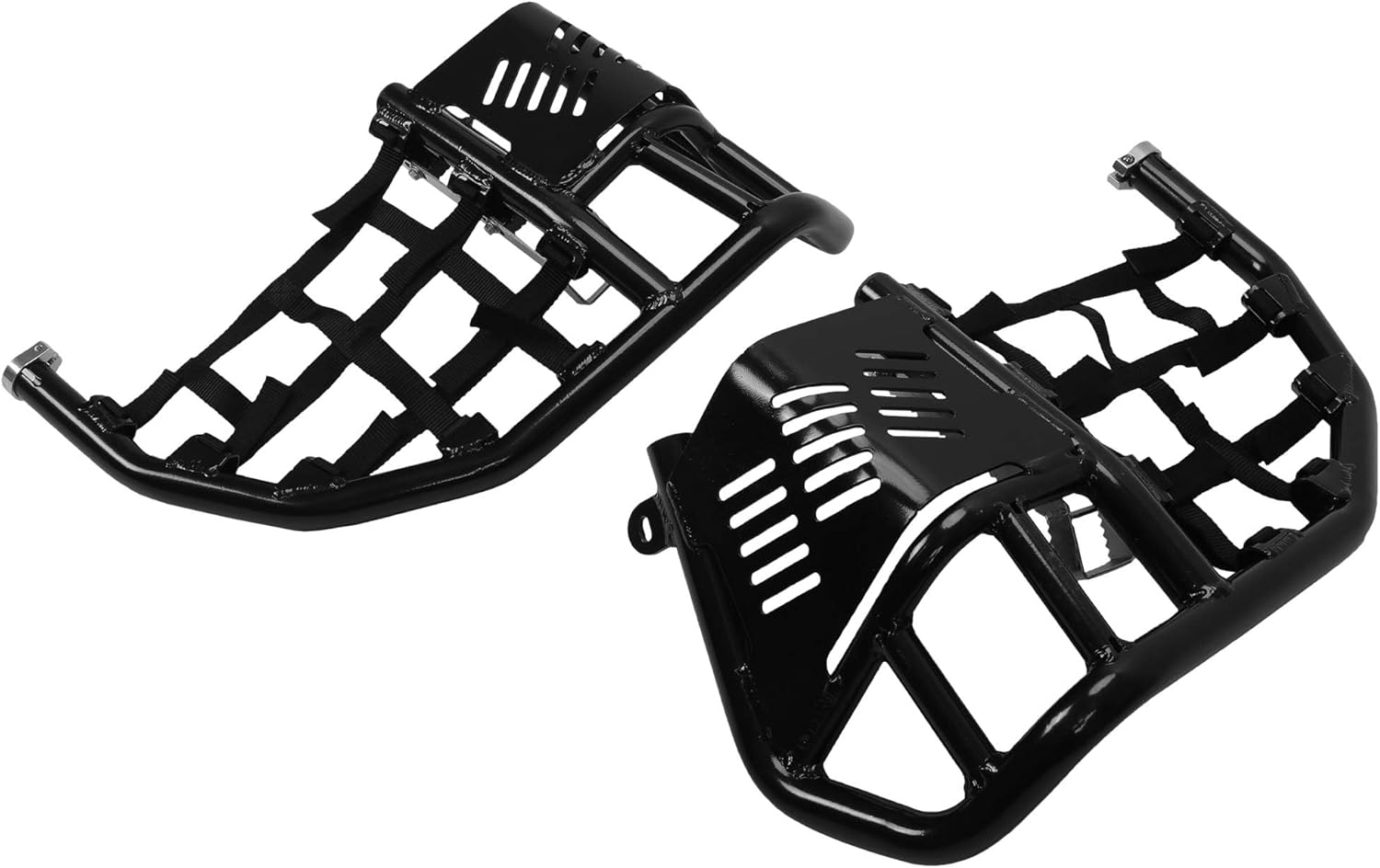 Nerf Bars with Black Webbing Nets Compatible with 2008-2014 Kawasaki KFX450R