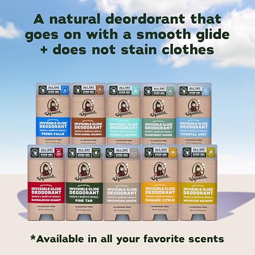 Miniatura 8 de Dr. Squatch Desodorante Invisible Glide  Natural Smooth Roll On, sin manchas, rollo de aluminio y fórmula probada por dermatólogos que se adapta a