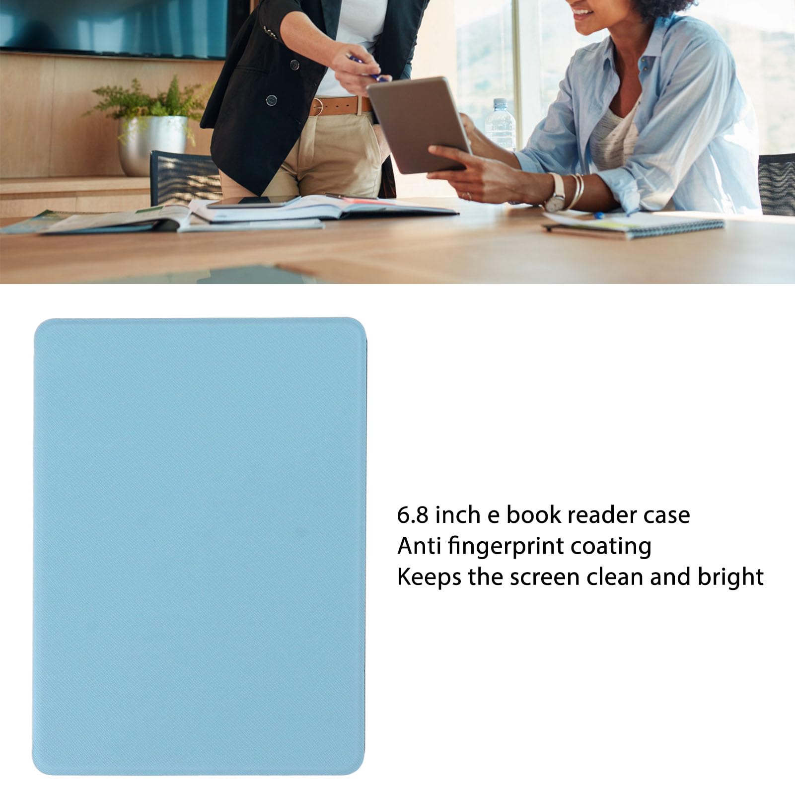 Funda para lector de libros electrónicos, resistente a los arañazos de 6.8 pulgadas, protección integral para lector de libros electrónicos para repuesto (para Kindle)