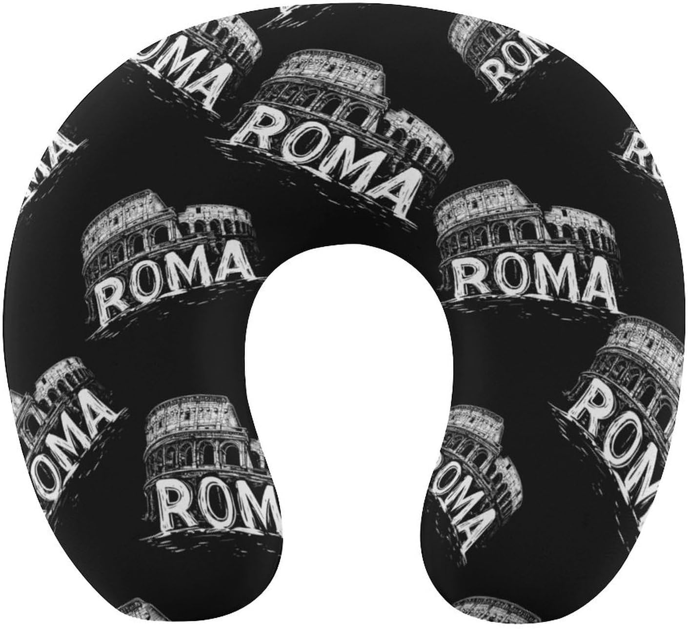 Vintage Roman Architecture Memory Foam Pillows U Shaped Travel Neck Pillow