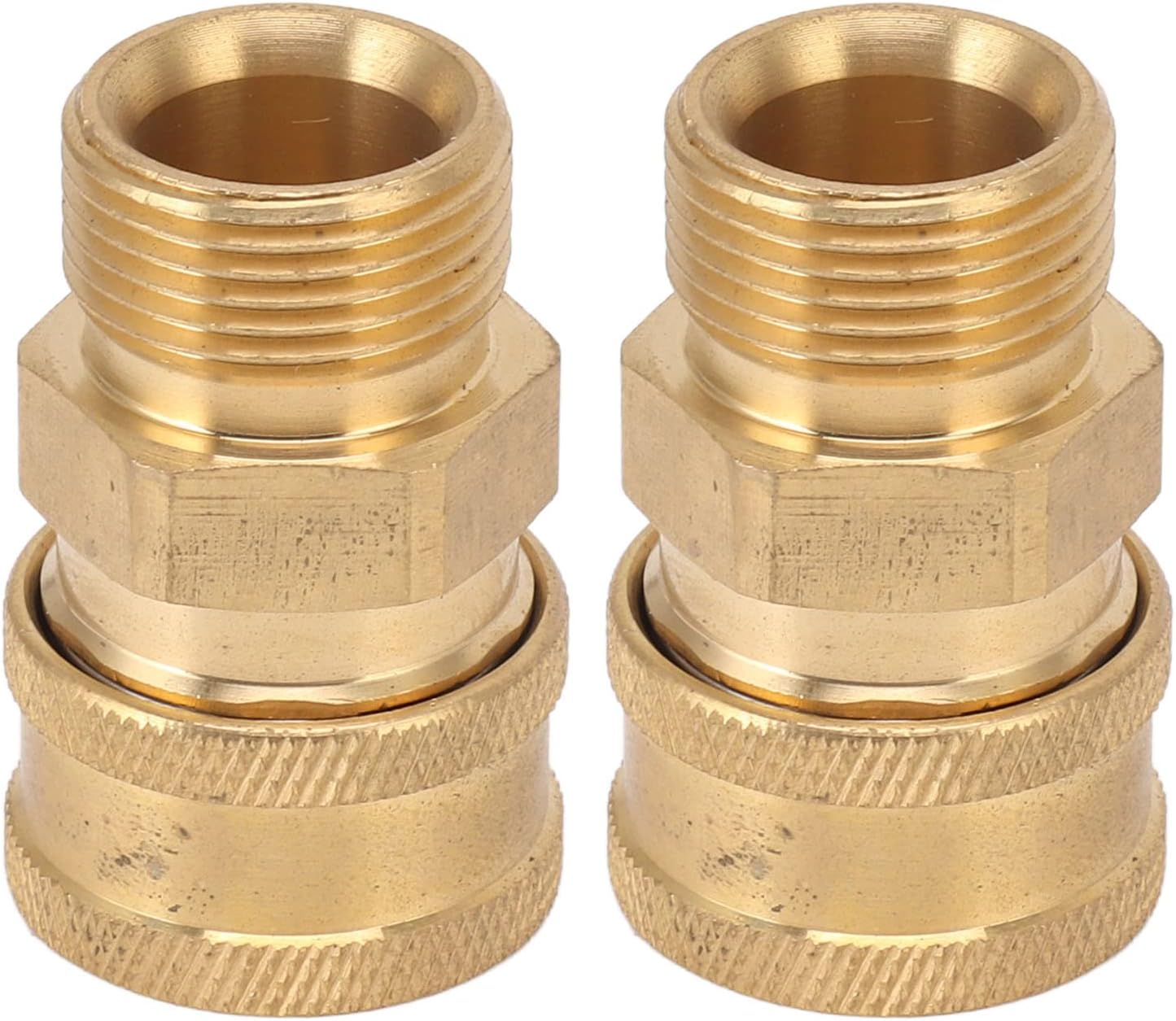 Yosoo M22 Pressure Washer Fitting, 2Pcs Pure Copper High