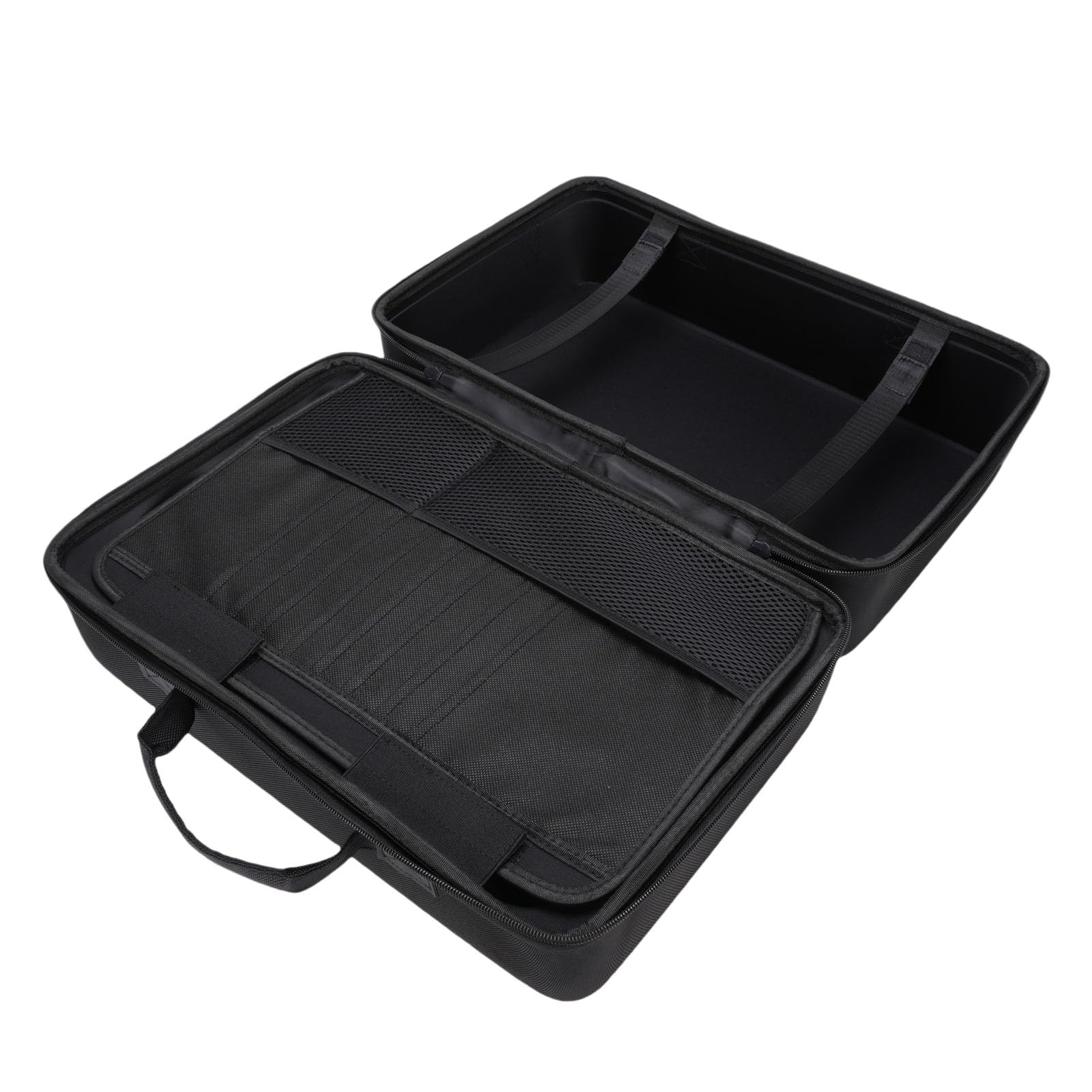 EIMSOAH Estuche de Transporte de Carcasa Dura para Consola Bolsa de Almacenamiento Protectora Duradera para Controladores Cables de Auriculares para Viajeros y Jugadores Negro (Negro)