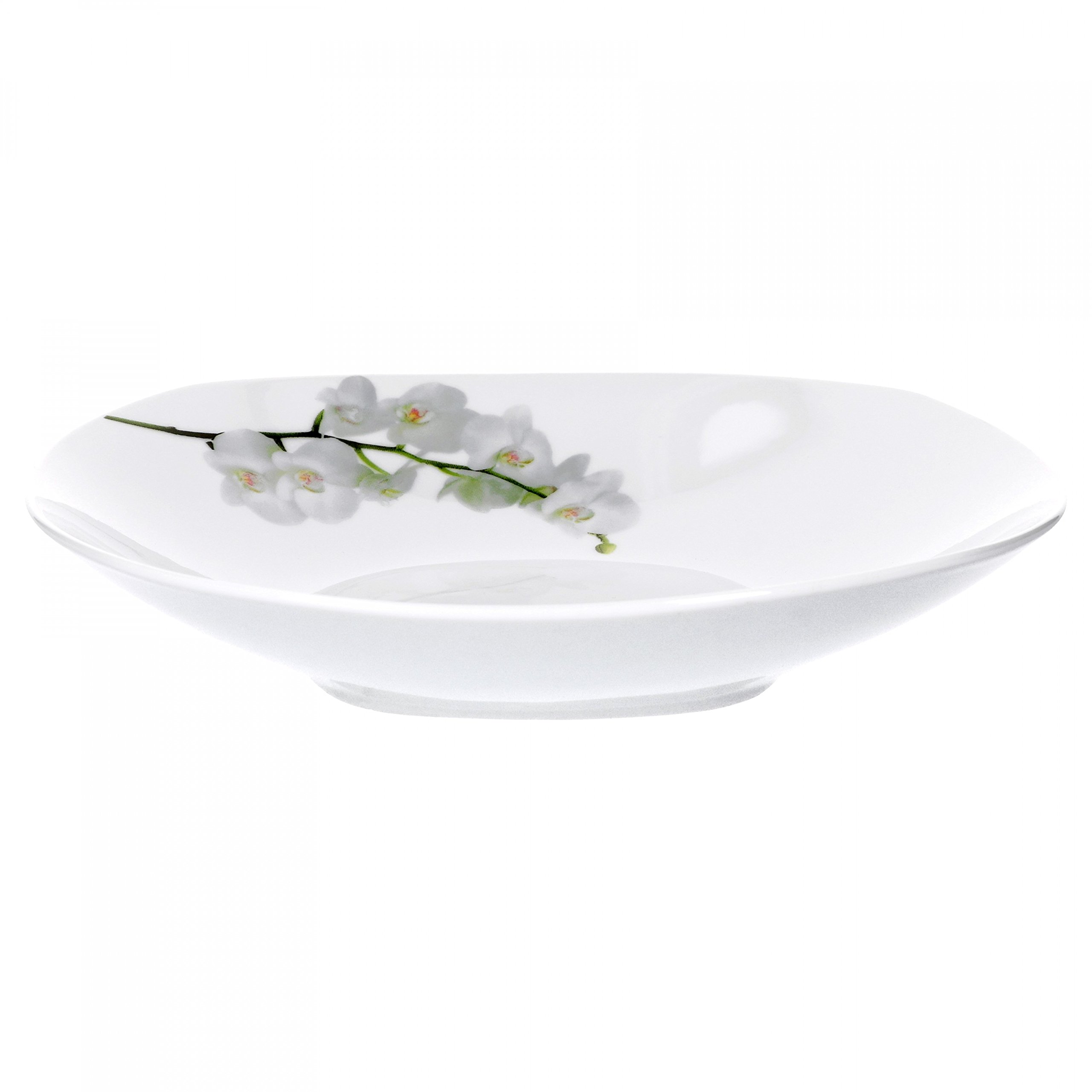 Sucrier Van Well Vanda orchidée blanche avec couvercle, 90 mm, 280 ml