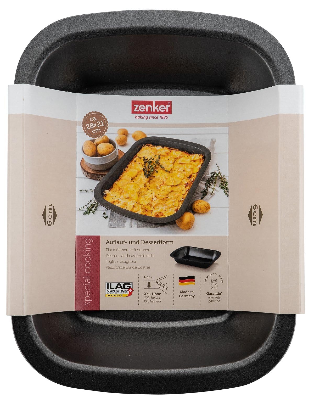 Zenker Quichevorm 28 Cm Uit De Serie Pure, Taart- En Fruitcakevorm Taartbodemvorm Kleur Zwart Aantal 1 Stuk