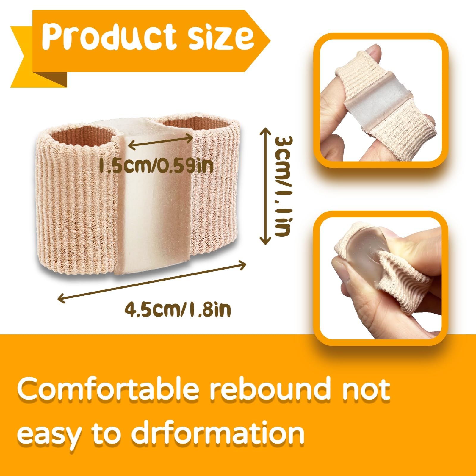 Chuanhylis 6 Pcs Toe Separator,Bunion Corrector With 2 Loops - Image 2