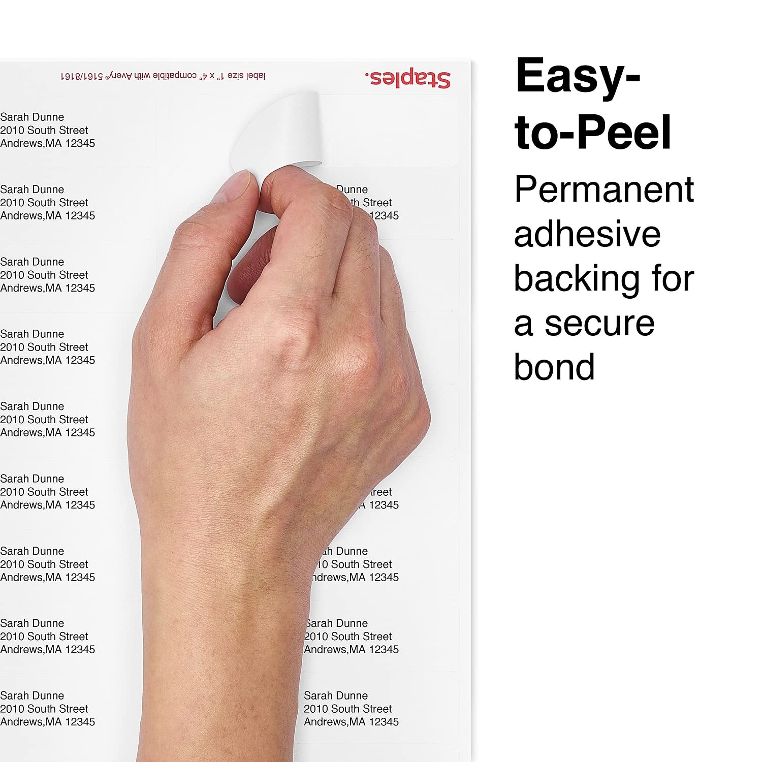 Amazon.com : Staples 489561 Laser/Inkjet Address Labels 1