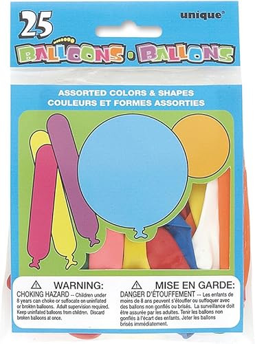 Miniatura 4 de Globos de fiesta surtidos (paquete de 100) – Globos de látex vibrantes y duraderos, perfectos para cumpleaños, eventos y decoración