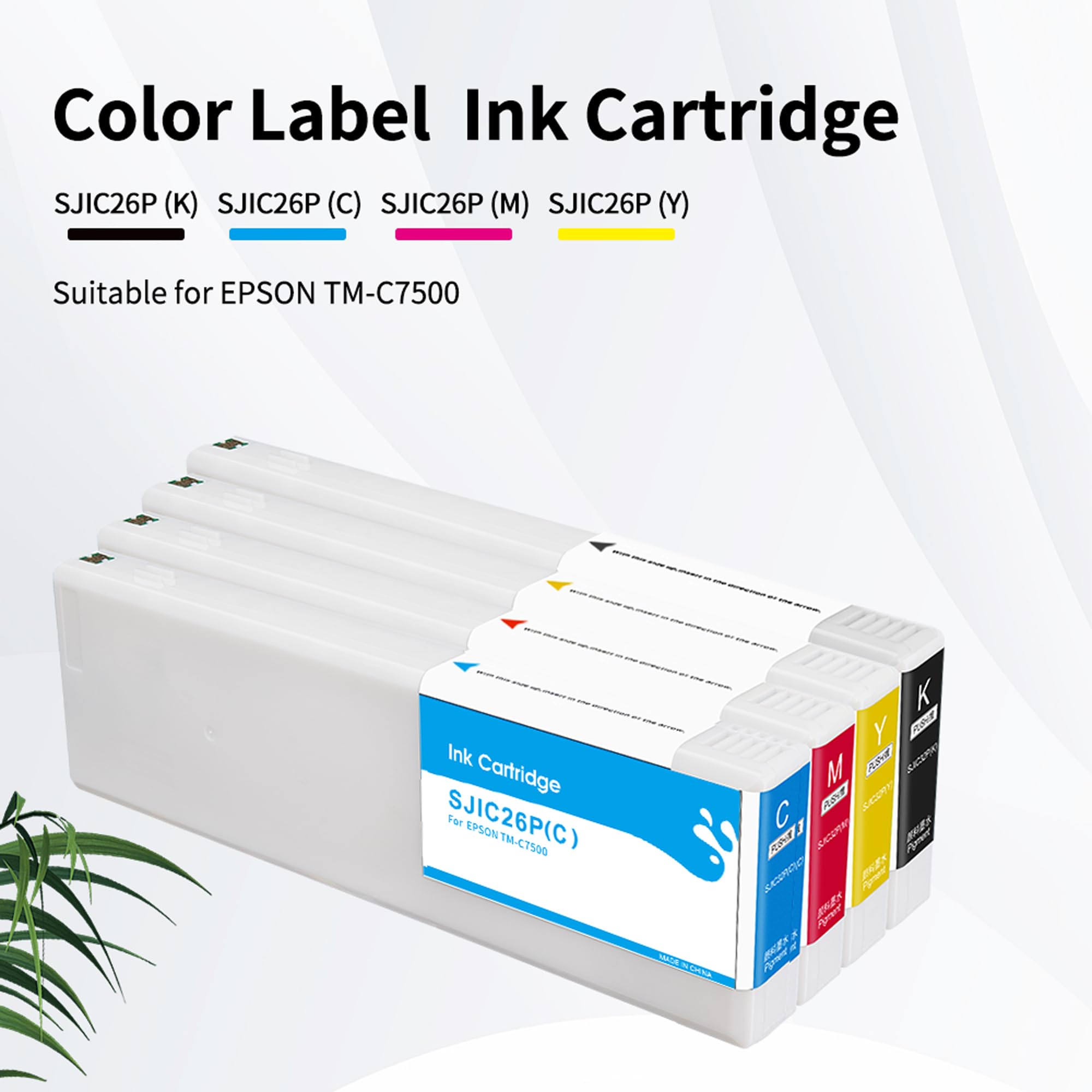 EPSON SJIC26P（Y） SJIC26P Remanufactured Yellow Ink Cartridge C33S020617 Replacement