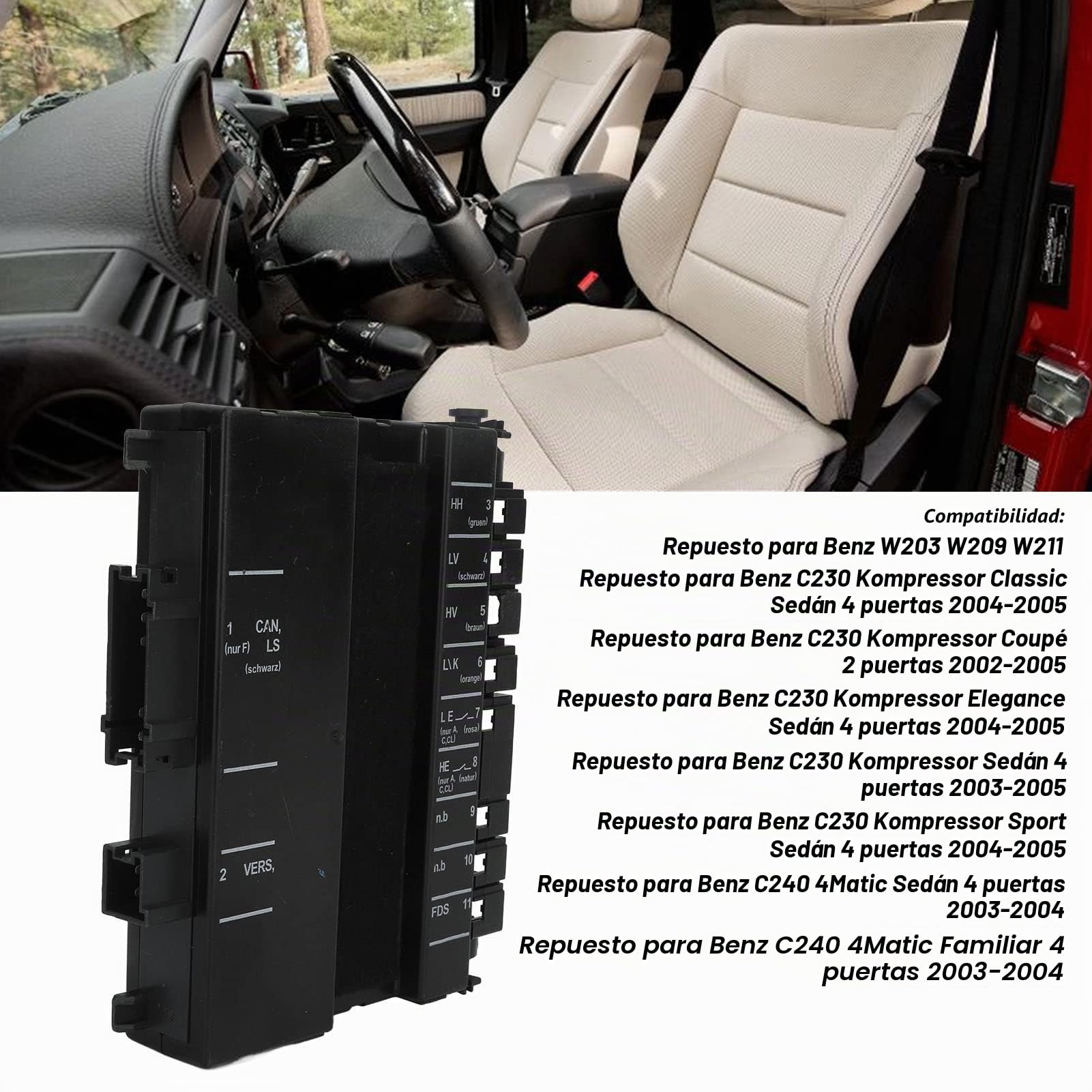 Módulo de Control Debajo del Asiento del Conductor, Módulo de Control de Potencia del Asiento Delantero Izquierdo Reemplazo de la Unidad de Control de Ajuste Debajo