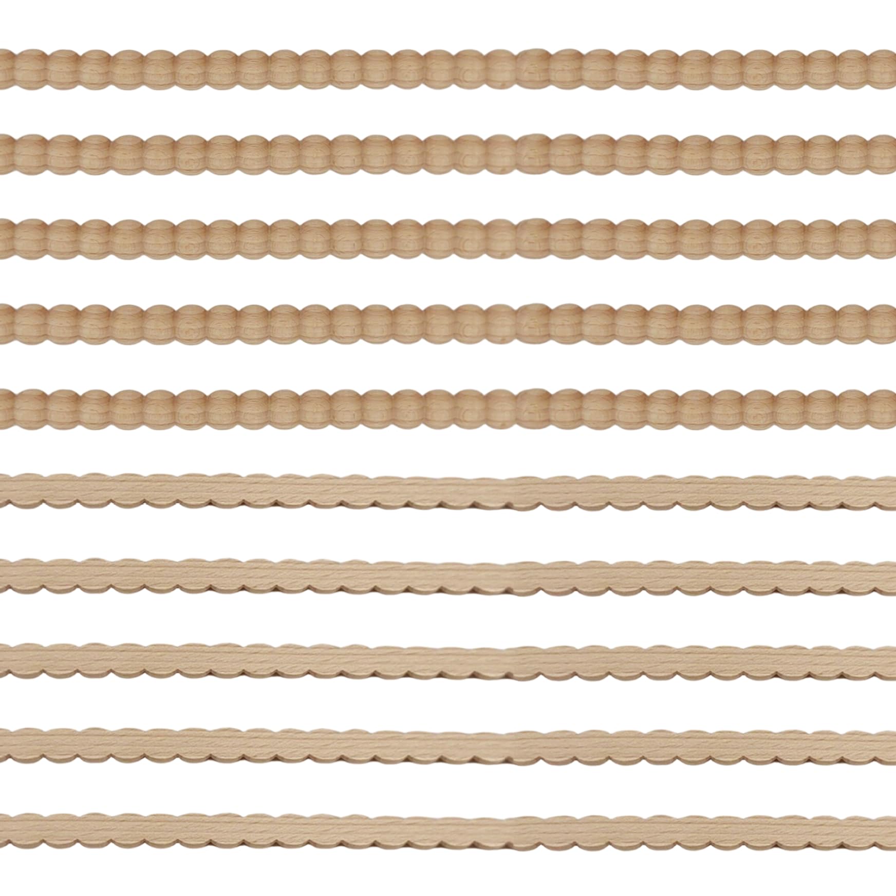 Rénover un meuble lisse grâce au moulage en perles bois 14x7mm