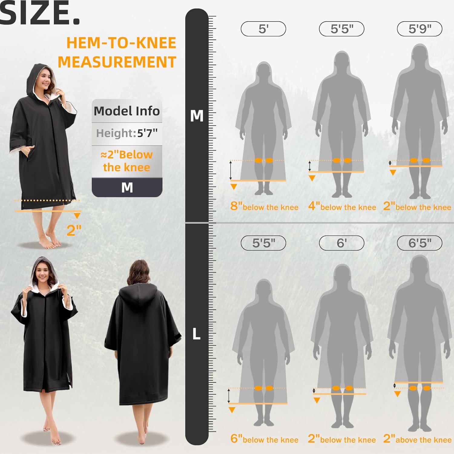 Swim Parka Women Men Windproof Sherpa-Lined Unisex Parka Quick-dry Robe Coat for Youth,Oversize Swimming Warm Jacket - Image 6