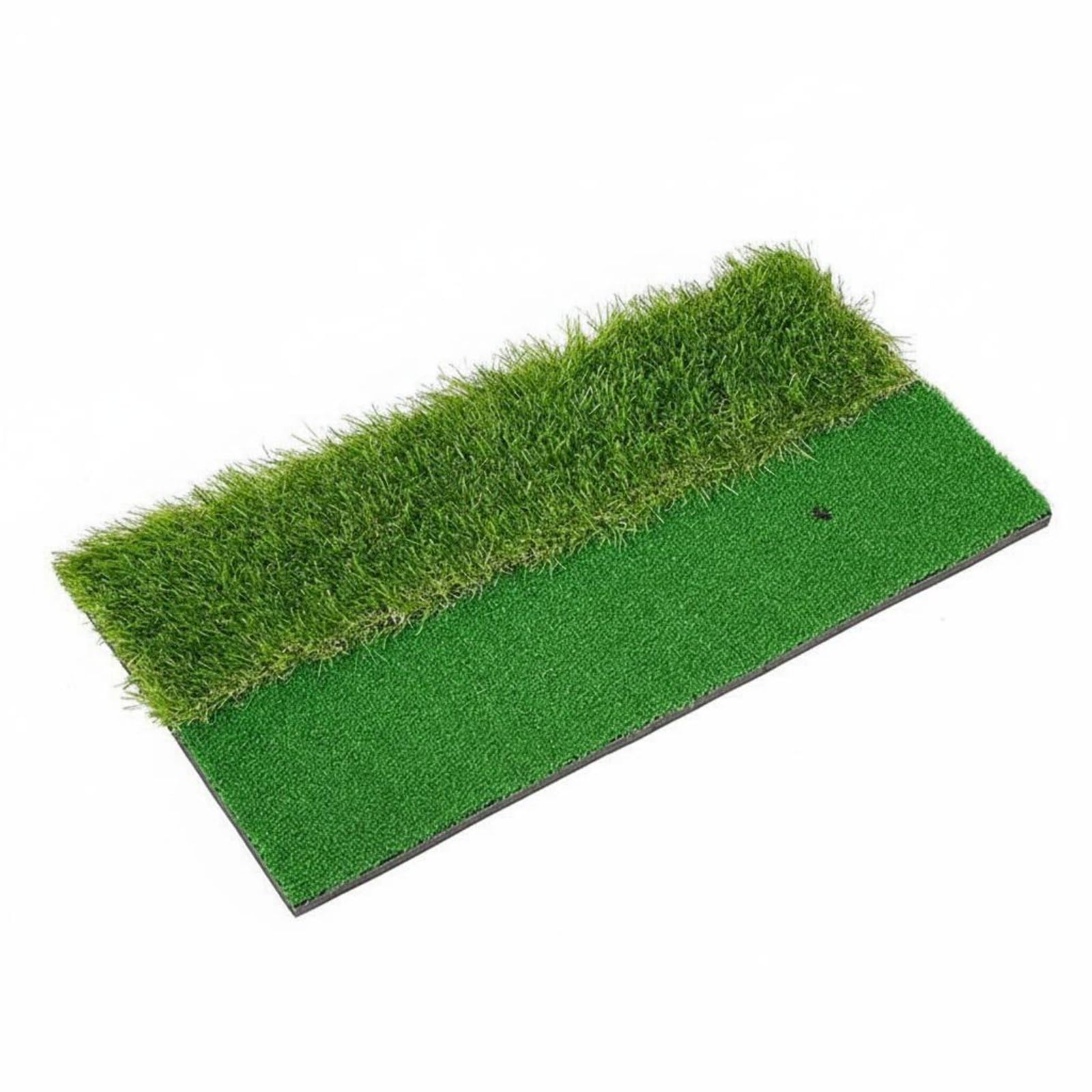 Harilla Tappetino da Golf Tappeto Allenamento Pratica Domestica Swing E Chip Migliora Costanza con Doppio Tappeto Erboso E Struttura Eva Adatto per Campo Pratica