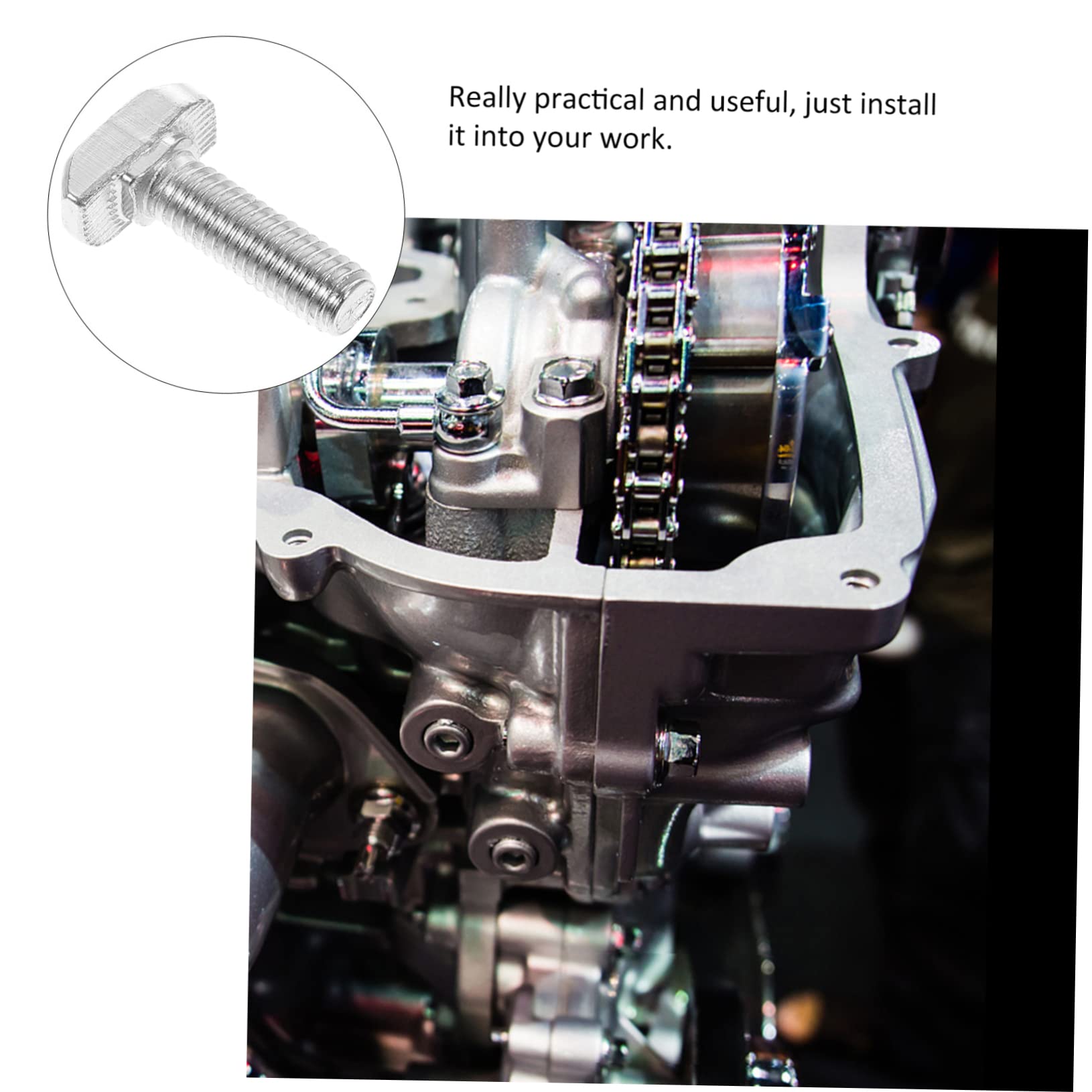 30PCS T-Type Bolts M6x20 T-Track Screws Stainless Steel Drop-in Studs for Aluminum Profile