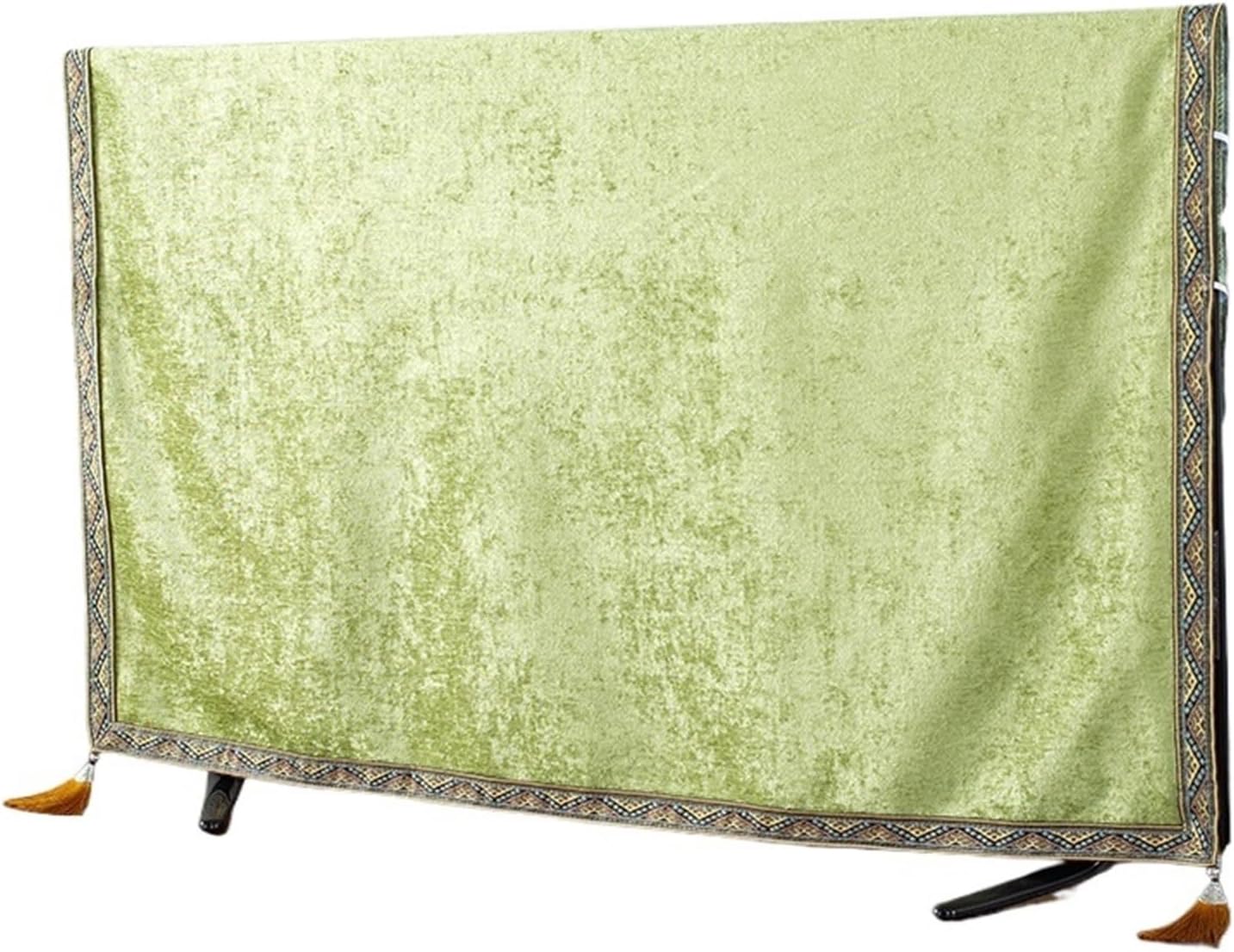 Tv Display Cover, Soft Chenille Tv Protector Enclosure, Television Cover Dustproof Cabinet, Plasma Led TV Protection ( Color : Green , Size : 40-43 inches ), jtjtu5ter43